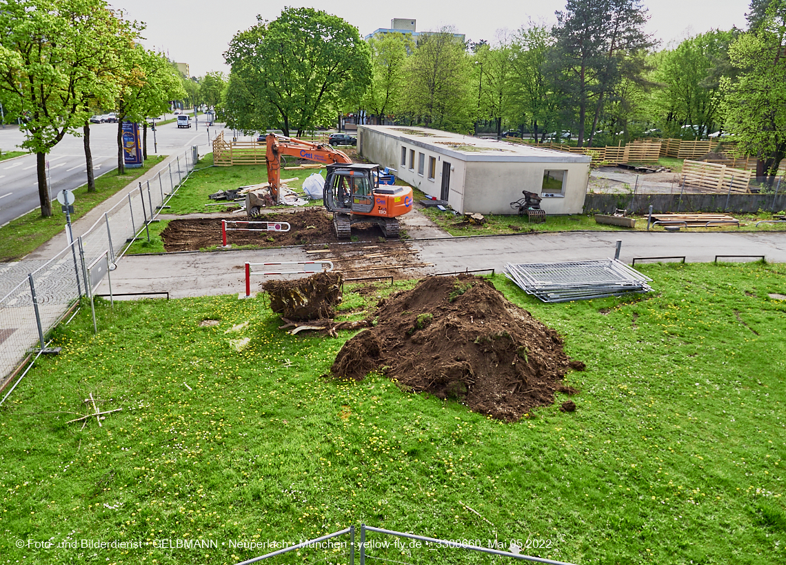 05.05.2022 - Baustelle am Haus für Kinder in Neuperlach